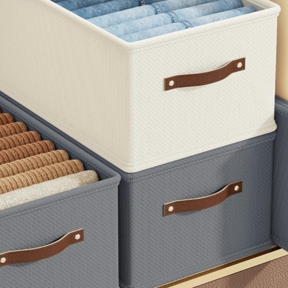 Oxford Cloth Storage Box Large Capacity Thickened Clothes Storage Organizer Foldable Drawer Style Drawer Organizer