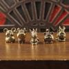 Brass 12 Zodiac Animal Head Sculpture Small Statue Desktop Ornaments Vintage Beast Figurines Mini Lucky Home Decorations Crafts