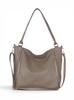 Vera Pelle Italian Leather A4 Handbag - Two-Compartment Shopper | Natural Leather | Taupe