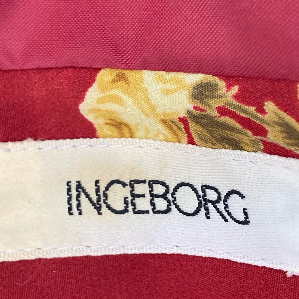 INGEBORG Red Flower One Piece Dress Not Written RedUsed