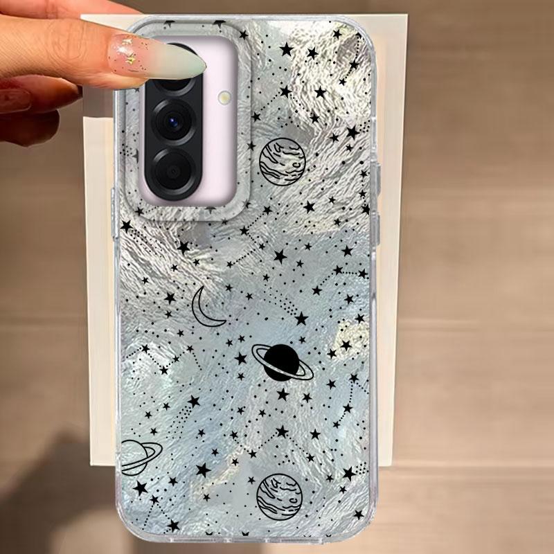 

Чехол для телефона Samsung Galaxy A56 A54 A36 A16 A25 A35 A26 A15 A06 A55 A32 S25 S24 S23 S22 Plus Ultra FE со звездным небом Galaxy A16
