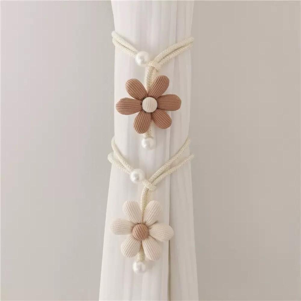 Elegant Curtain Tieback Adjustable Petal Curtain Buckle Sweet Petal Curtain Straps Bedroom