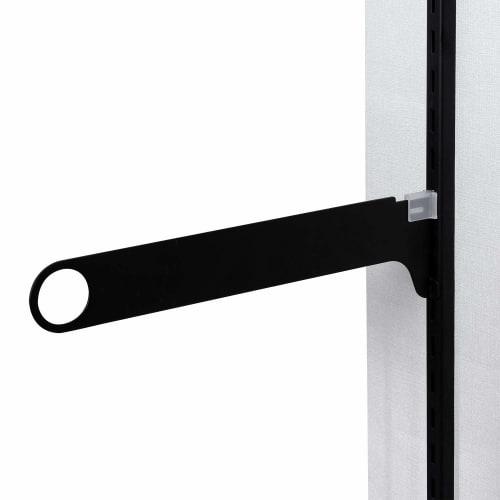 Waki Sangyo Pipe Bracket, Pirashell Series, for Hangers and Closets, Black, 32mm Hole Diameter x 300mm Length, WPS012N