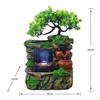 Tabletop Water Fountain Rock Waterfall Micro Landscape With Color Changing LED Lights Statue For