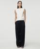 UMARMUNG Elastic Linen Belted Pants_Black