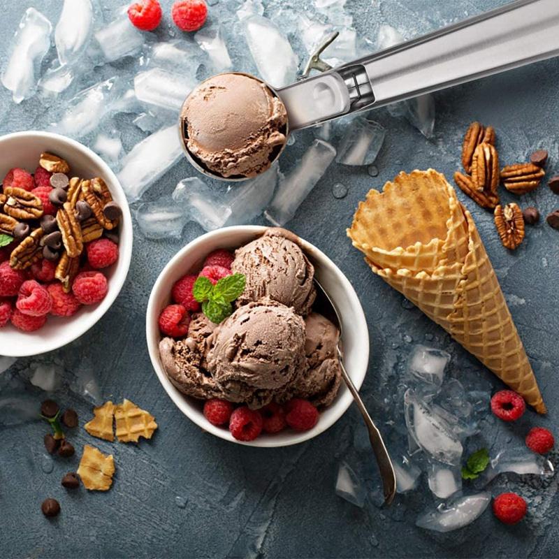 Ice Cream Scoop Stainless Steel Spoon Watermelon Baller Fruit Dessert Ball Maker Kitchen Tools