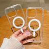 Acrylic transparent magnetic Apple phone case suitable for iPhone 17 Air 16E 15 Pro Max 14 plus 13 mini 12 11 XR XS X 8 7