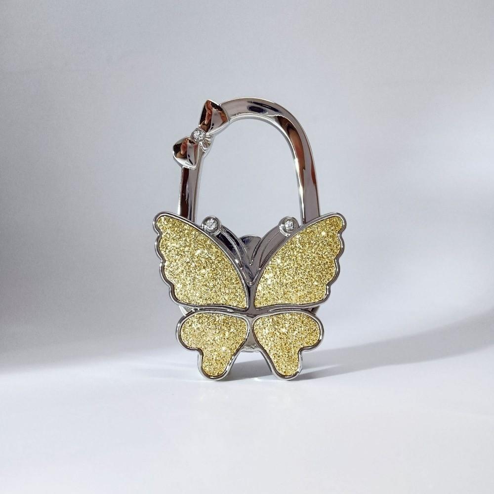 Fashion Foldable Butterfly Handbag Hook for Women Portable Creative Bowknot Purse Hook Durable Table Hanger for Table