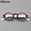 57398 Ramă Ochelari Vintage din Acetate Ochelari de Modă pentru Bărbați Culoare Cusută Ramă Ochelari Optici Rotund Ochelari de Vedere cu Prescripție