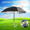 Firm And Sturdy Silver Dumb Rubber Mini Sunshade Umbrella Waterproof 43 G Motorcycle  Decoration Car Accessories Cute Craft