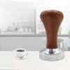Schwarzer Holzgriff Massivholz Espresso Kaffeetamper Kaffeeverteiler Nivellierwerkzeug Siebträger