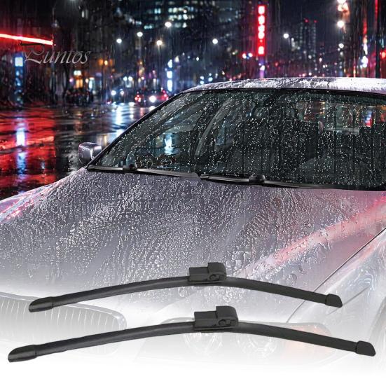 Natural Rubber Wiper Blades 2Pcs/Set Car Windshield for BMW 5 Series 1995-2004 E39 Automotive Replacement Parts 525i 528i 530i 540i M5, 26/22-Inch All