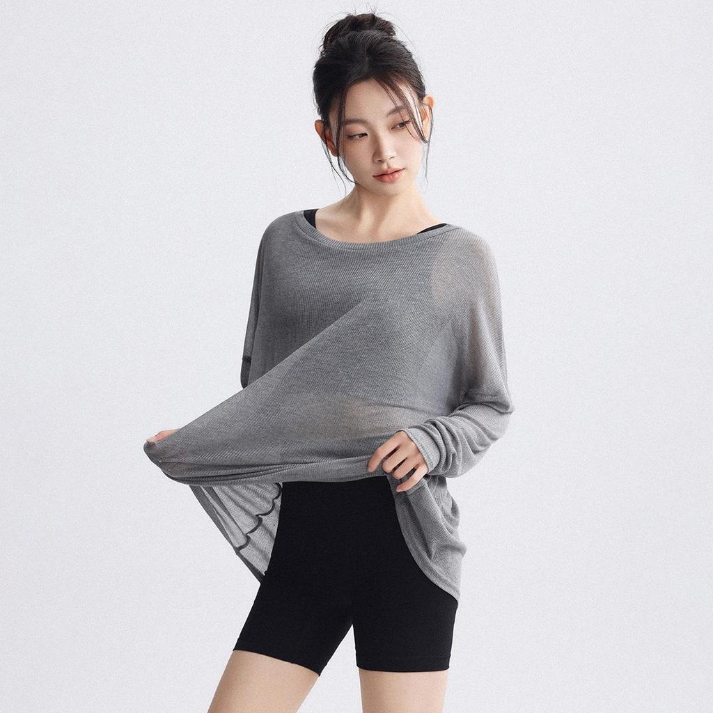 Women's Breathable Loose Long Sleeve Yoga & Running Top Plus Size