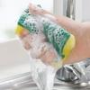 50/10Pcs Kitchen Dishwashing Sponge Soft Absorbent Clean Rub Pot Rust Scouring Pad Removing Kits Household Cleaning Brush Sponge