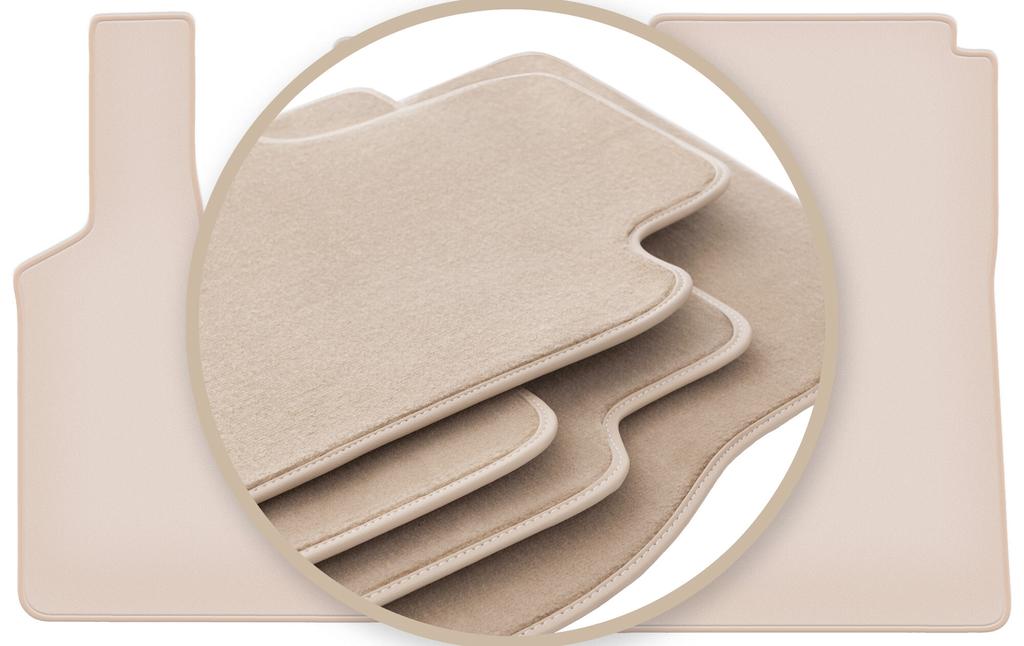 PREMIUM beige floor mats for: Scania R and G truck 2004-2017