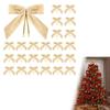 Luxurious Velvety Bowknot Knot Ornament Velvety Holiday Decors For Christmas Tree Holiday Homes Party Decorations