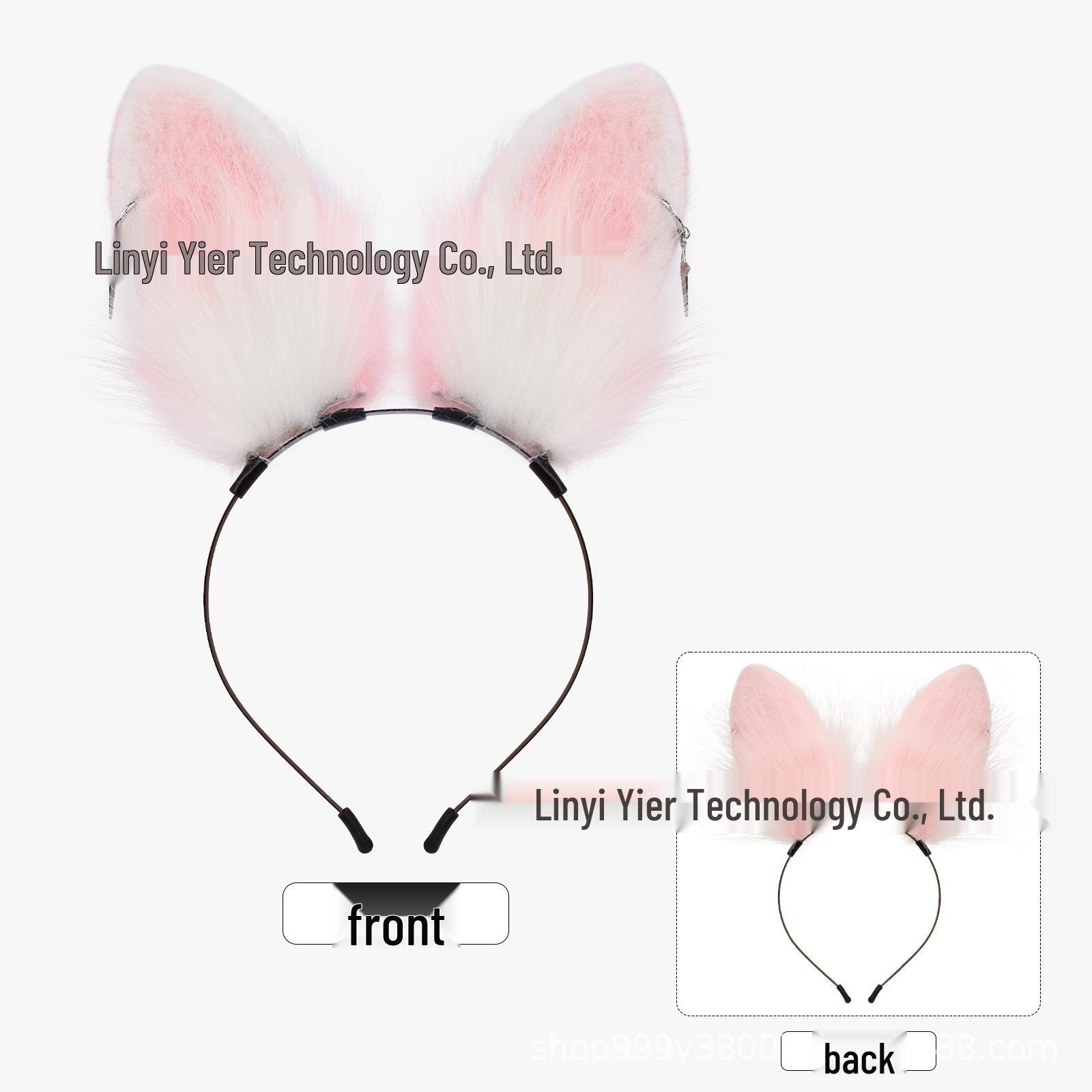 Handmade Plush Bunny Ear Headband for Cosplay & Comic Con розовый