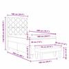 Box Spring Bed with Cushions Black 200 x 100 cm Fabric