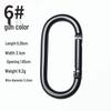 Gun Color Aluminum Alloy Carabiner - Track Type Quick Link and Safety Spring Buckle for Water Bottle Hanging