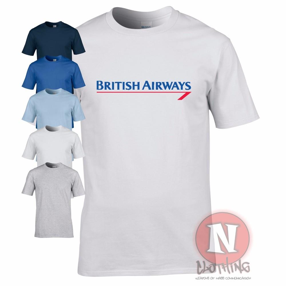 Británico Airways Logo Clásico Camiseta Nuevo Crew Aerolínea Vuelo Ba Aeropuerto