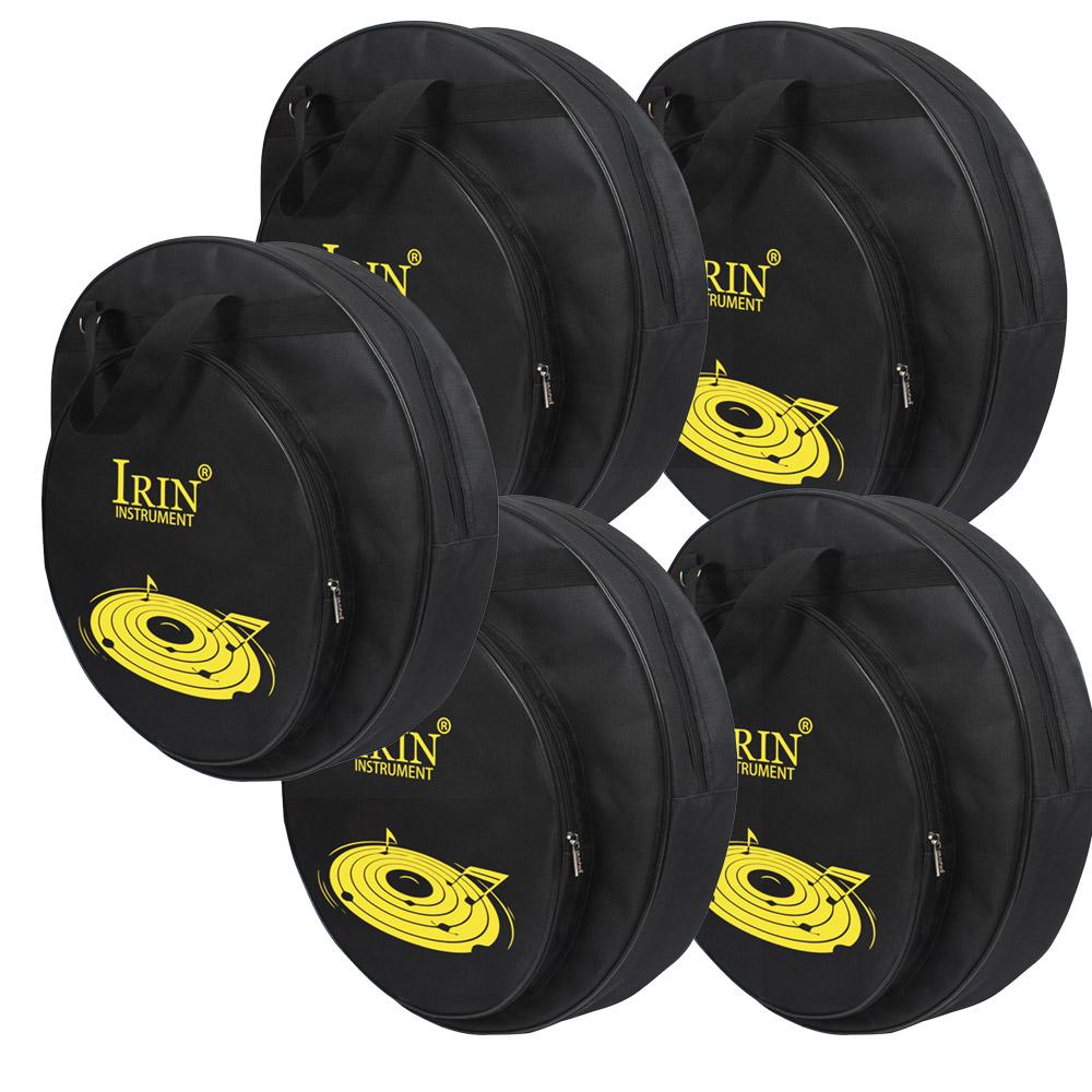 IRIN 21Inch Cymbal Bag Triple Pocket Handbags Removable Foldable Strap Oxford Cloth Backpack Percussion Instruments Accessories
