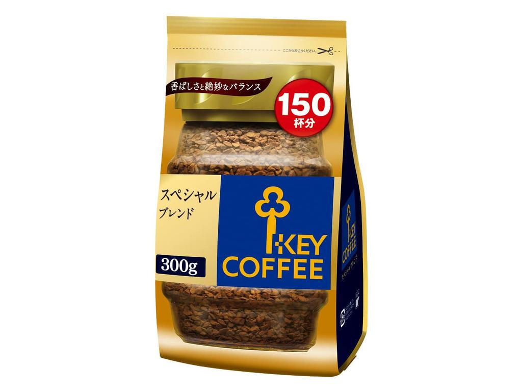 key coffee (large Capacity, 150 Cups) Instant Coffee Special Blend, 300g (bottlerefill)