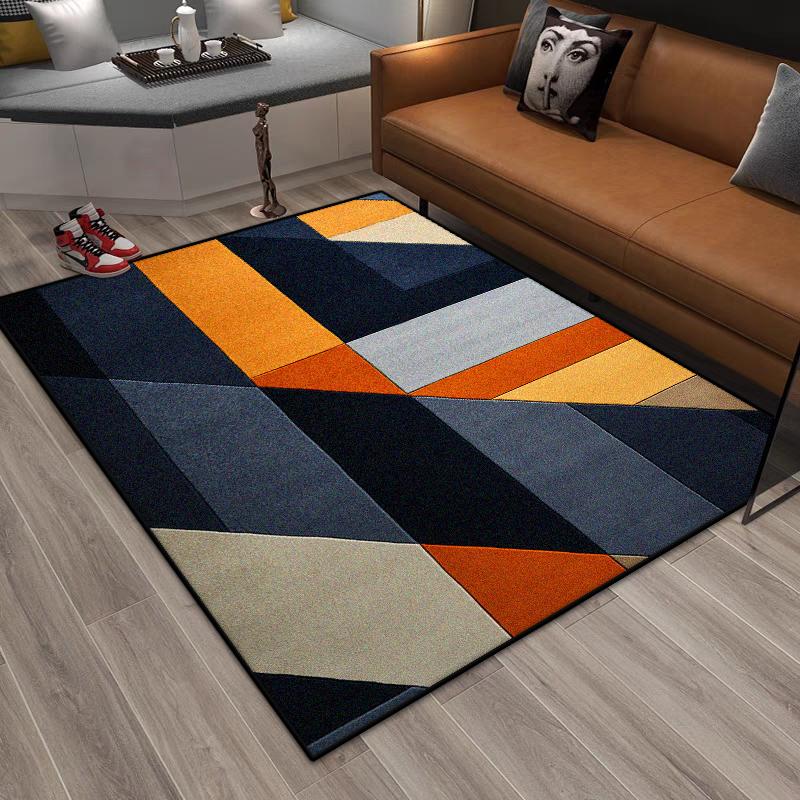 New Trend Geometric Pattern Area Rugs For Living Room Decor Home 3D Printed Carpets Luxury Bedroom Non-Slip Floor Mat Lounge Rug