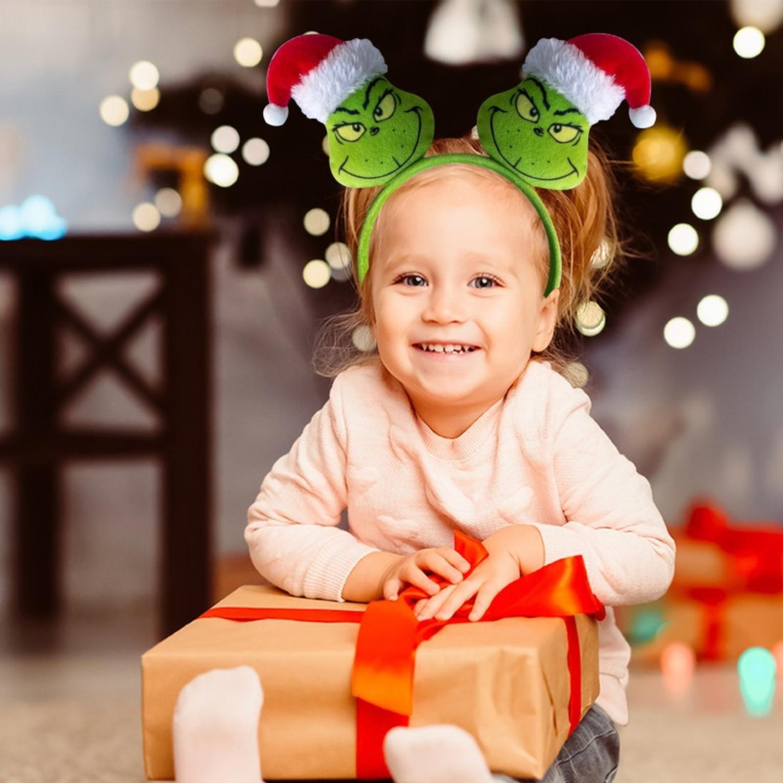 

Рождественская маскарадная повязка на голову Рождественская вечеринка Праздничная детская повязка на голову Маскарадная повязка на голову с ушками One Size зелёный