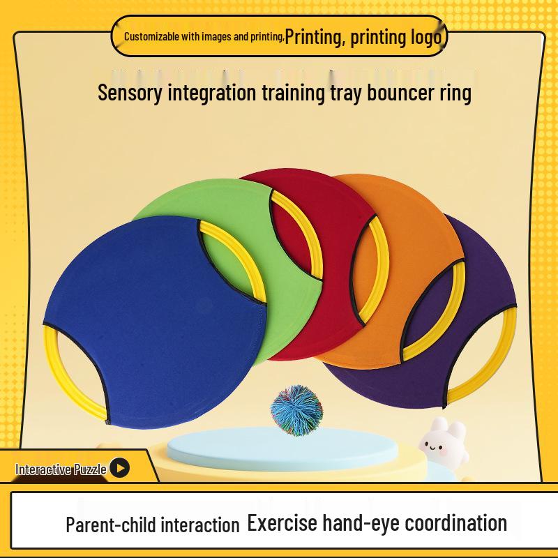 Children s Elastic Bounce and Catch Ball Toy Set Small Ring with 1 Paddle and 1 Ball синий