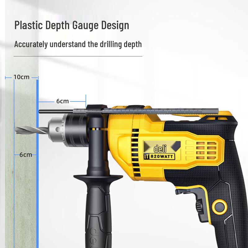 Deli 600W Electric Impact Drill CN Plug (adapter Included)