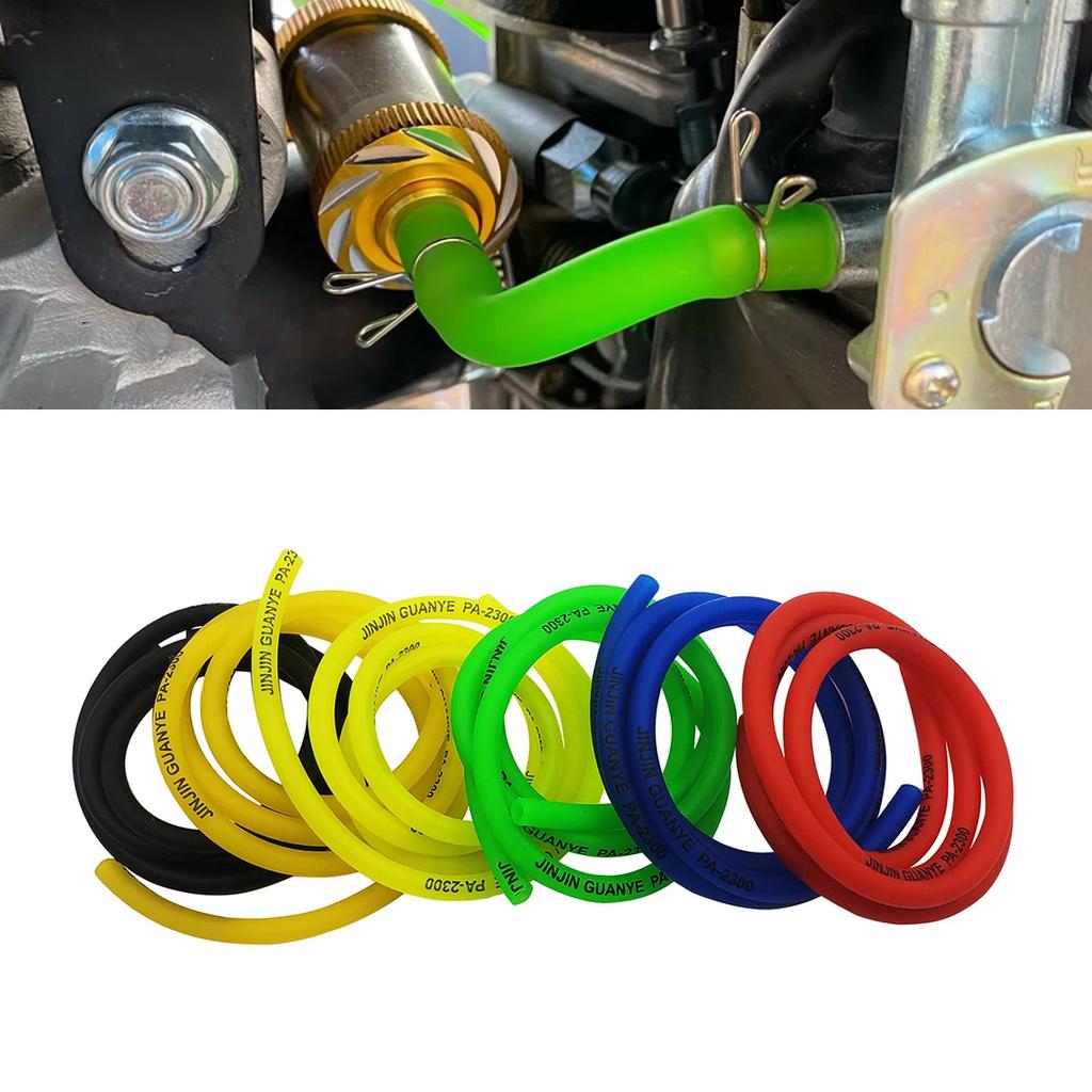 1M 3M 5M 5 Color Petrol Fuel Line Hose Gas Oil Pipe Rubber Soft Tube For KTM Honda Yamaha Kawasaki Suzuki Motorcycle ATV Scooter Fuel System