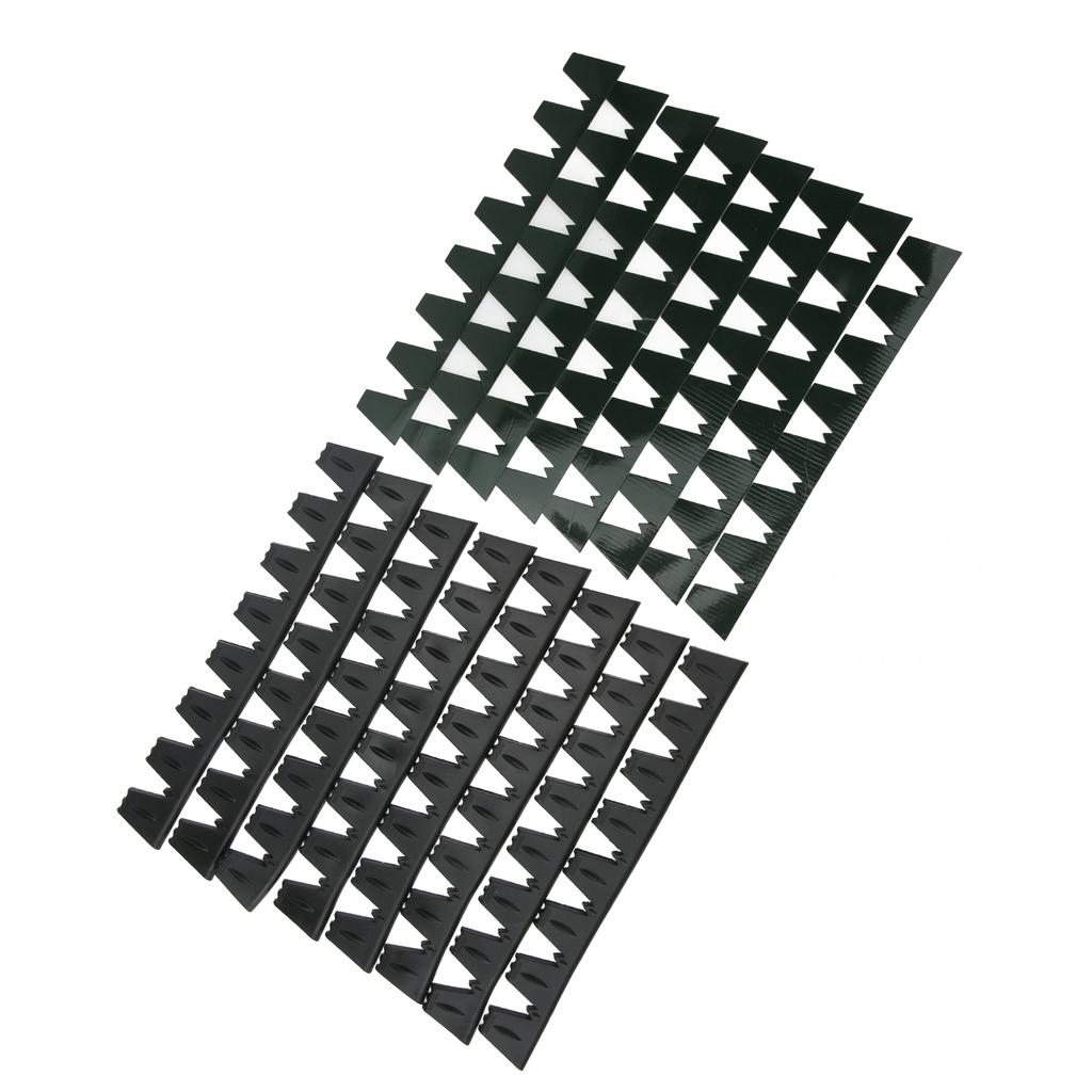 8PCs Front Bumper Scrape Guard Front Bumper Protector Anti Scratch Universal Fit for Cars Black