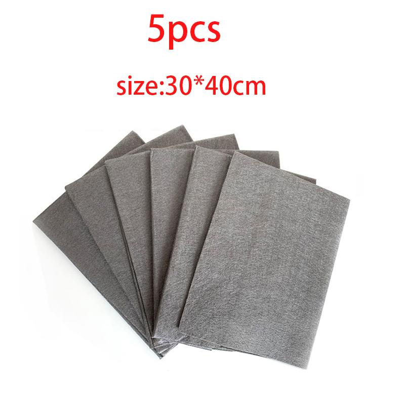 5pcs Multifunctional Magic Cloth Glass Cleaning Cloth Dishcloth Lint Free For Windows Cars Kitchen Mirrors Traceless Reusable