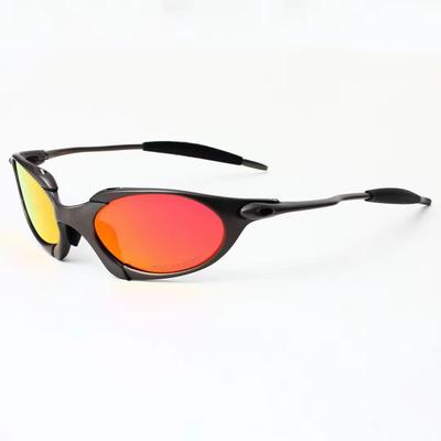 Europäische und amerikanische neue Sandpistolen-Rahmen polarisierte Sonnenbrille X Metall Outdoor-Sport Radsport-Sonnenbrille, Romeo