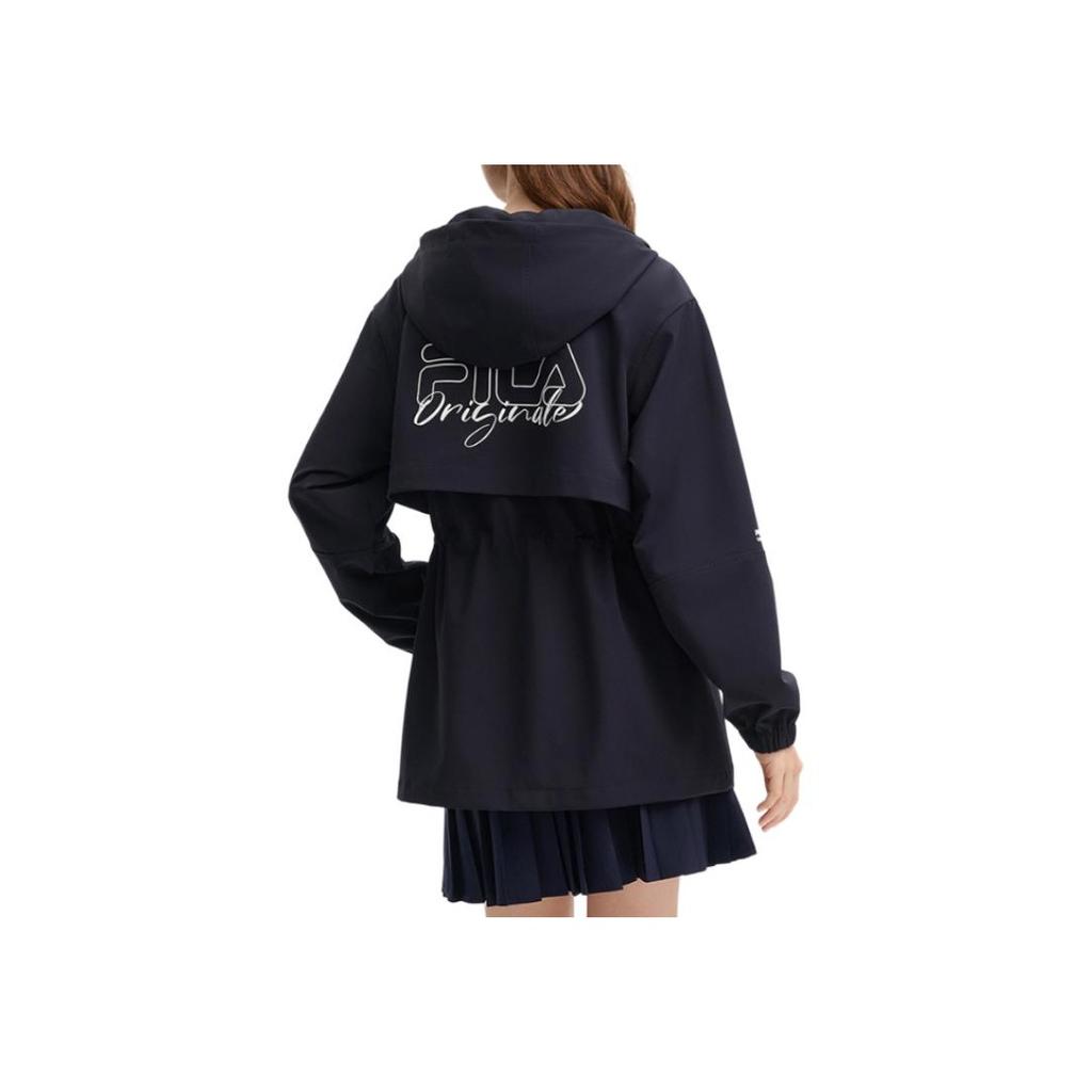 New FILA ORIGINALE Trench Coat Women's Legend Blue F11W439705F-NV