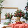 24Pcs Evergreen & Snow-Covered for Christmas Tree For Garland Wreath DIY Floral Arrangements Realistic Artificial Plants