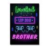 Neon Style Art Retro 80S Gaming Qoutes Posters On The Wall Gamer Gamepad Canvas Painting Boy Game Room Decoration