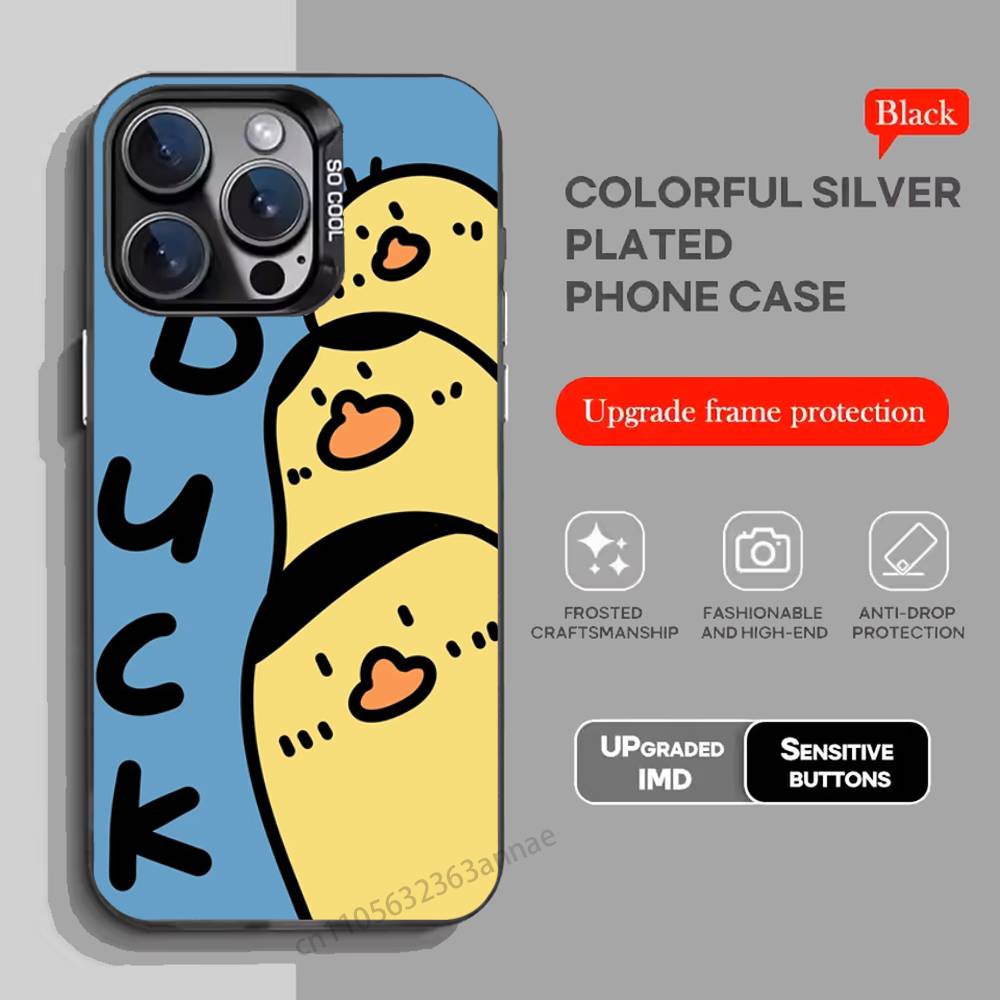 Yellow Duck Phone Case for iPhone 17 11 12 Pro Max Plus Mini Air SE 16e 14 15 16 13 Soft Shell