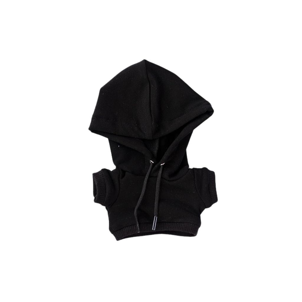 COZENTA Plush Doll Clothes Hoodie (10cm Black)
