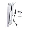 LED Swing Arm Desk Lamp Eye Care Foldable   Three Color Temperatures Clamp Desk Lamp for   White
