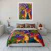 Colorful Deer and Foliage. Bedding Sets Duvet Cover Sets Duvet Covers Pillowcases(1 * Duvet Cover 2 * Pillowcases, Without Duvet Insert)