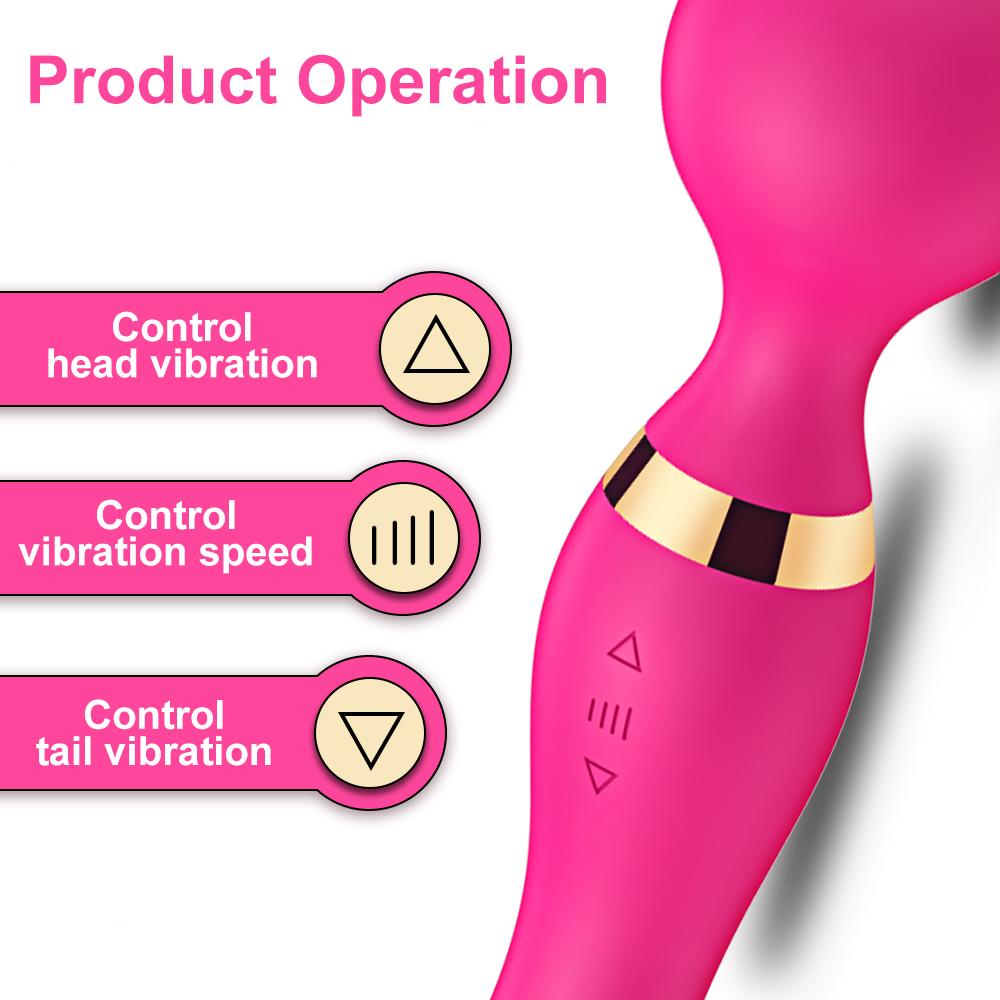 AV Magic Wand G-spot Vibrator Massage Clitoral Stimulator Female Masturbation Dildos Vibrator for Women Rechargeable