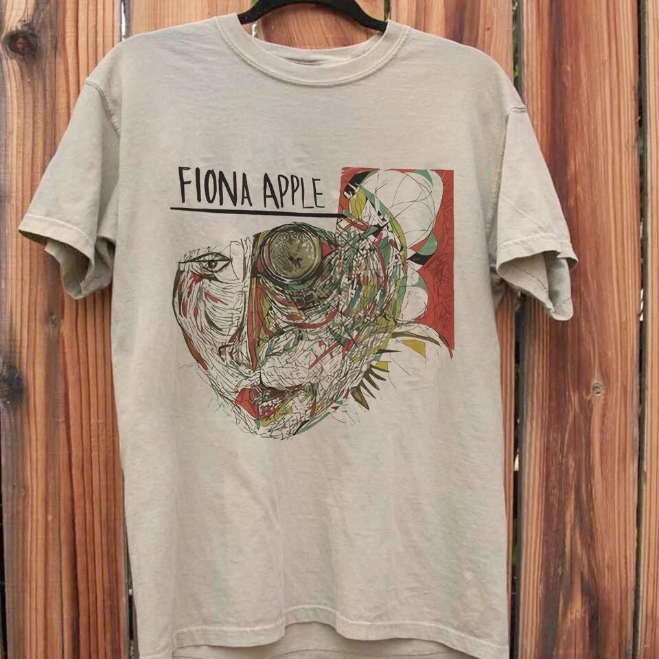 Унисекс футболка с графикой Фионы Эппл «Оборотень», хлопковая унисекс футболка Фионы Эппл, бежевая унисекс футболка M