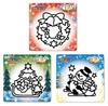 Nobu Company Magic Clay Christmas Pattern Set of 3 (Happy Wreath/Happy Tree/Happy Snowman) MS1012-SET