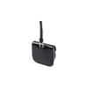 Prada Enamel Triangle Logo Magnetic Closure Leather Headphone Case Women Accessories Black 1ZD018_ZO6_F0002