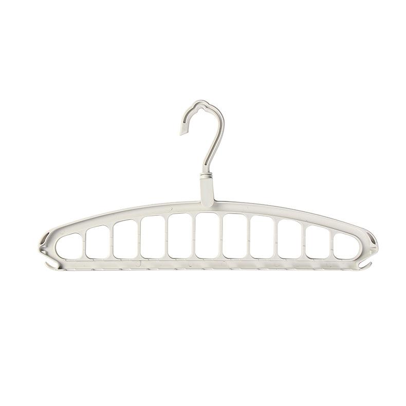 

1 шт. Компактная вешалка для одежды с несколькими отверстиями для дома, общежития и путешествий — складная сушилка для брюк, рубашек и юбок белый