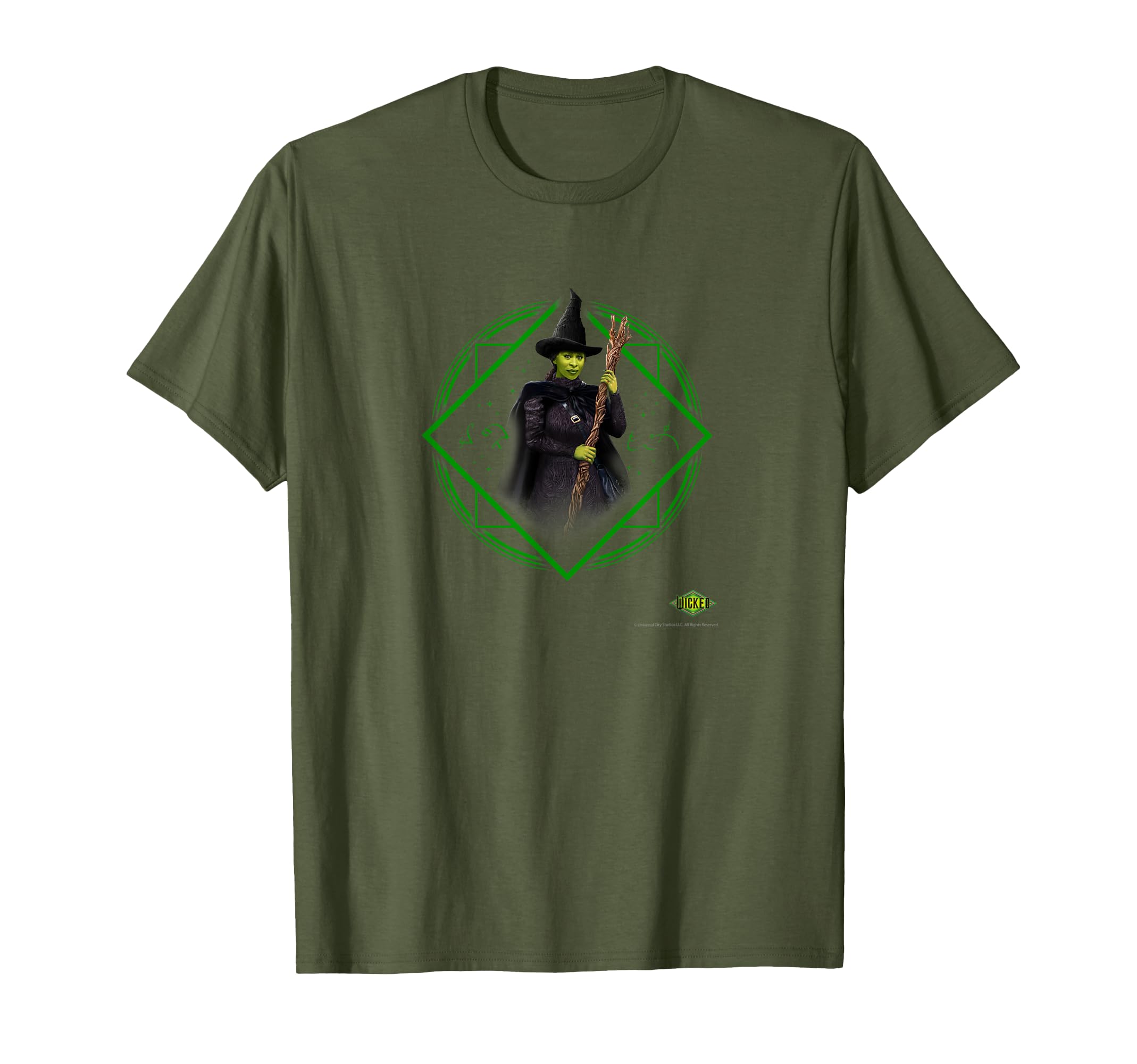 

Wicked Elphaba Magic Circle (Olive) T-shirt