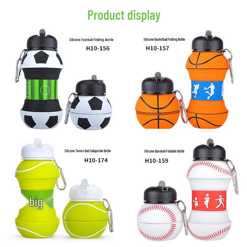 Portable Children's Sports Silicone Folding Water Cup