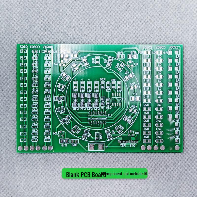 SMD Rotary Flowing Light Kit: Electronic Soldering Practice Board for DIY and Student Skill Training.