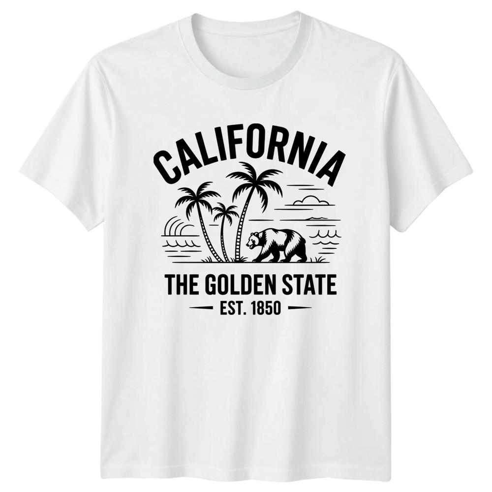 California The Golden State Palms Unisexs TShirt Unisexs Tee Graphic S